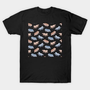 Tardigrades Illustration Pattern T-Shirt